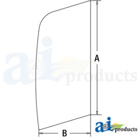 A & I PRODUCTS Glass, Upper Door Front 37" x23" x2" A-4651659